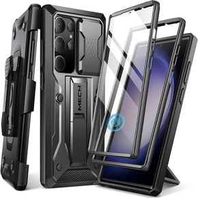 Θήκη για Samsung Galaxy S23 Ultra, Tongate MECH Series Clip, μαύρη