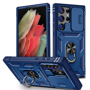 Θήκη για Samsung Galaxy S24 Ultra, CamShield Slide, μπλε