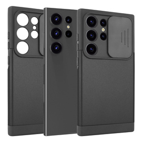 Θήκη για Samsung Galaxy S24 Ultra, ERBORD MagProtect Slide Camera, μαύρη