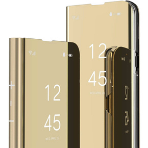 Θήκη για Samsung Galaxy S7 Edge, Clear View, χρυσή
