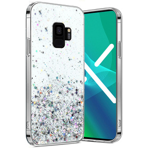Θήκη για Samsung Galaxy S9, Glittery, διαφανής