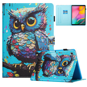 Θήκη για Samsung Galaxy Tab A7 Lite, με πτερύγιο, owl