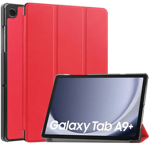 Θήκη για Samsung Galaxy Tab A9+, τρίπτυχη, κόκκινη