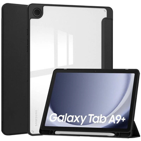 Θήκη για Samsung Galaxy Tab A9+, Smartcase Hybrid, με χώρο για γραφίδα, μαύρη