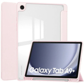 Θήκη για Samsung Galaxy Tab A9+, Smartcase Hybrid, με χώρο για γραφίδα, ροζ