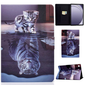 Θήκη για Samsung Galaxy Tab A9+ X210 / X215 / X216B, cat and tiger