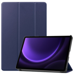 Θήκη για Samsung Galaxy Tab S9 FE, τρίπτυχη, σκούρο μπλε