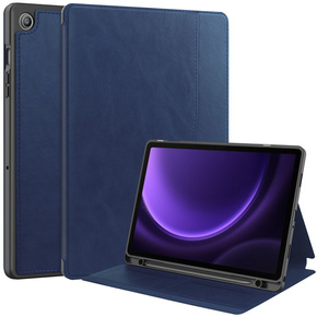 Θήκη για Samsung Galaxy Tab S9 FE, Business Card and Pen Slot, μπλε