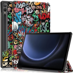 Θήκη για Samsung Galaxy Tab S9 FE+ Plus με υποδοχή γραφίδας, Γκράφιτι