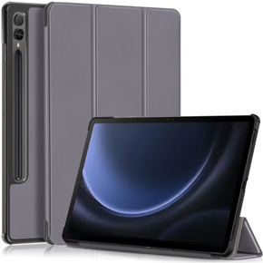 Θήκη για Samsung Galaxy Tab S9 FE+ Plus, Smartcase με χώρο για γραφίδα, γκρι