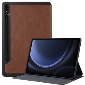 Θήκη για Samsung Galaxy Tab S9 FE+ Plus, Smartcase με χώρο για γραφίδα, καφέ