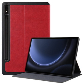 Θήκη για Samsung Galaxy Tab S9 FE+ Plus, Smartcase με χώρο για γραφίδα, κόκκινη