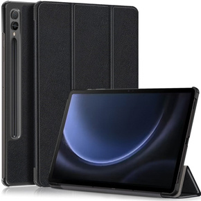 Θήκη για Samsung Galaxy Tab S9 FE+ Plus, Smartcase με χώρο για γραφίδα, μαύρη