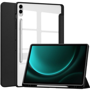 Θήκη για Samsung Galaxy Tab S9 FE+ Plus, Smartcase Hybrid, με χώρο για γραφίδα, μαύρη