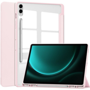 Θήκη για Samsung Galaxy Tab S9 FE+ Plus, Smartcase Hybrid, με χώρο για γραφίδα, ροζ