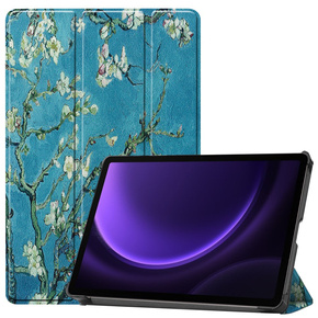 Θήκη για Samsung Galaxy Tab S9 FE, Smartcase Pen Slot, flowers