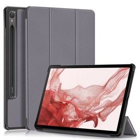 Θήκη για Samsung Galaxy Tab S9, Smartcase με χώρο για γραφίδα, γκρι