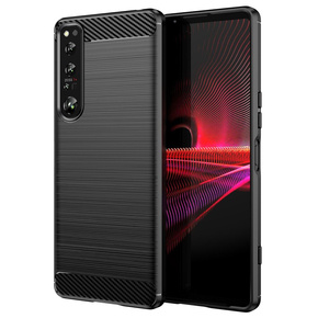 Θήκη για Sony Xperia 1 IV, Carbon, μαύρη