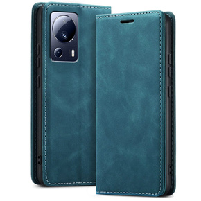 Θήκη για Xiaomi 13 lite, ERBORD Vintage πορτοφόλι με πτερύγιο, μπλε