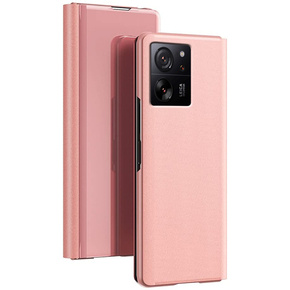 Θήκη για Xiaomi 13T / 13T Pro / Redmi K60 Ultra, Clear View, ροζ rose gold