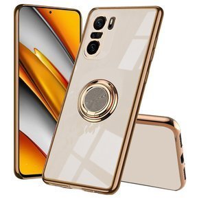 Θήκη για Xiaomi Mi 11i / POCO F3, Electro Ring, χρυσή