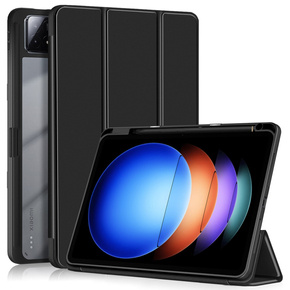 Θήκη για Xiaomi Pad 6S Pro 12.4, Smartcase Hybrid, με χώρο για γραφίδα, μαύρη