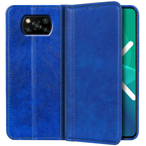 Θήκη για Xiaomi Poco X3 NFC / Poco X3 PRO, Wallet Litchi Leather, μπλε