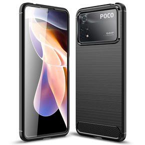 Θήκη για Xiaomi Poco X4 Pro 5G, Carbon, μαύρη