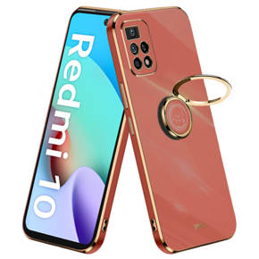 Θήκη για Xiaomi Redmi 10, Electro Ring, κόκκινη