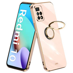 Θήκη για Xiaomi Redmi 10, Electro Ring, χρυσή