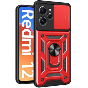 Θήκη για Xiaomi Redmi 12, CamShield Slide, κόκκινο