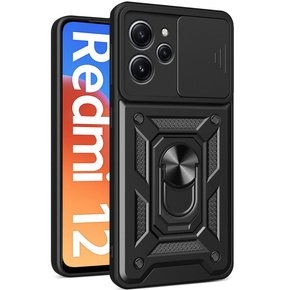 Θήκη για Xiaomi Redmi 12, CamShield Slide, μαύρο