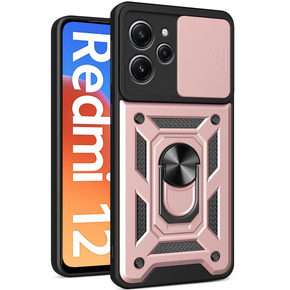 Θήκη για Xiaomi Redmi 12, CamShield Slide, ροζ rose gold