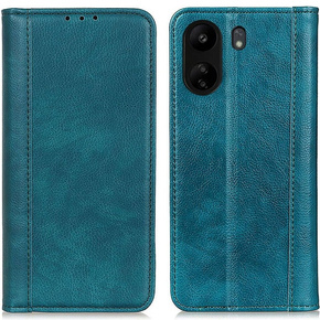 Θήκη για Xiaomi Redmi 13C / Poco C65, Wallet Litchi Leather, πράσινη