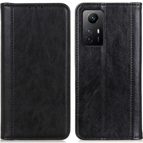 Θήκη για Xiaomi Redmi Note 12S, Wallet Litchi Leather, μαύρη