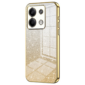 Θήκη για Xiaomi Redmi Note 13 5G, Glitter Case CamShield, χρυσή