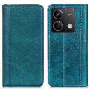 Θήκη για Xiaomi Redmi Note 13 5G, Wallet Litchi Leather, πράσινη