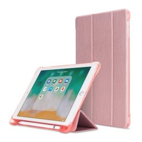 Θήκη για iPad 9.7 2018 / 2017/ Air / Air 2, Smartcase με χώρο για γραφίδα, ροζ rose gold
