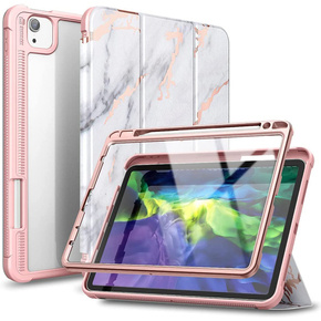 Θήκη για iPad Air 4 10.9 2020 / iPad Pro 11 2020 / 2018, Suritch Full Body Marble, ροζ