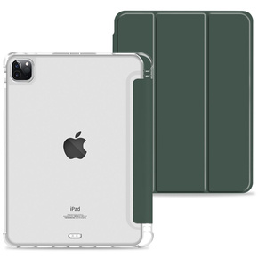 Θήκη για iPad Pro 11 2022 / 2021 / 2020, Smartcase Hybrid, με χώρο για γραφίδα, σκούρα πράσινη