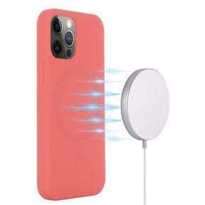 Θήκη για iPhone 12 Pro Max, Silicone MagSafe, κόκκινη
