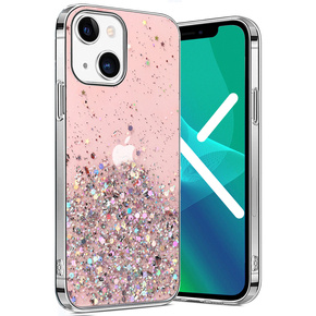 Θήκη για iPhone 13, Glittery, ροζ