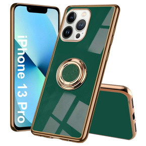 Θήκη για iPhone 13 Pro, Electro Ring, πράσινη