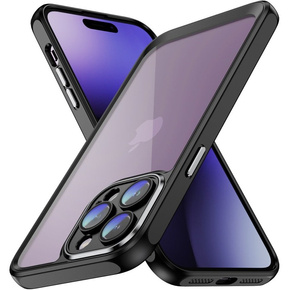 Θήκη για iPhone 14 Pro Max, Fusion Hybrid, διάφανη με μαύρο μαύρη