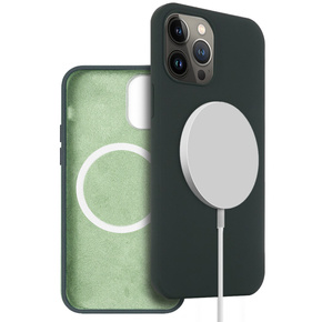 Θήκη για iPhone 14 Pro Max, Silicone MagSafe, πράσινη