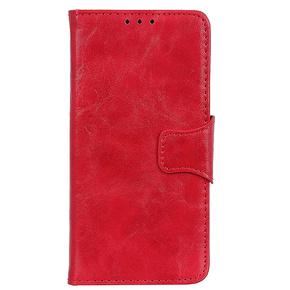 Θήκη με πτερύγιο για Asus Zenfone Max M2 ZB633, Leather Flexi Book, κόκκινη