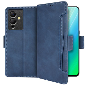 Θήκη με πτερύγιο για Infinix Note 12 5G, Card Slot, σκούρο μπλε