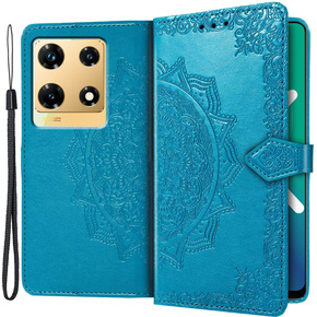 Θήκη με πτερύγιο για Infinix Note 30 Pro 4G, Wallet mandala, μπλε