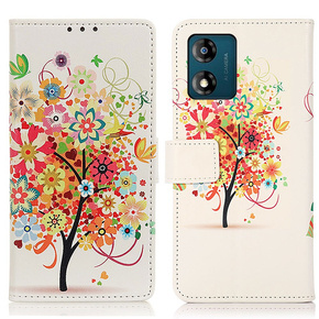 Θήκη με πτερύγιο για Motorola Moto E13, Wallet Tree, κόκκινη