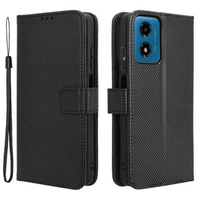 Θήκη με πτερύγιο για Motorola Moto G24 / G24 Power / G04, Wallet Smart Magnet, μαύρη